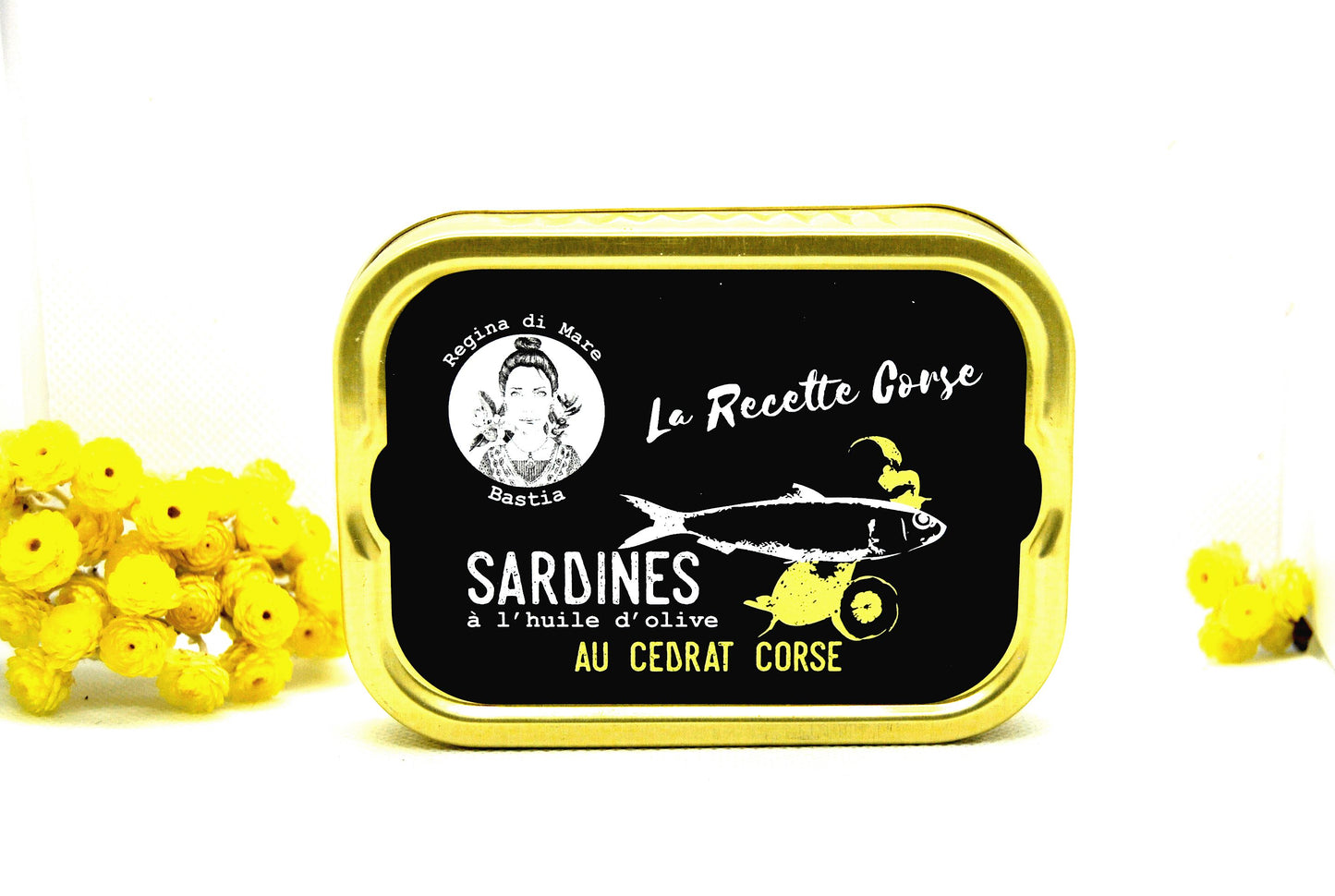 Sardines à l'huile d'olive vierge extra et au cédrat corse